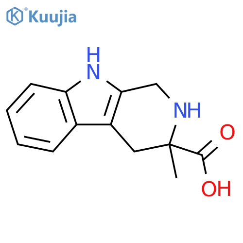 3-methyl-1H,2H,3H,4H,9H-pyrido[3,4-b]indole-3-carboxylic acid structure