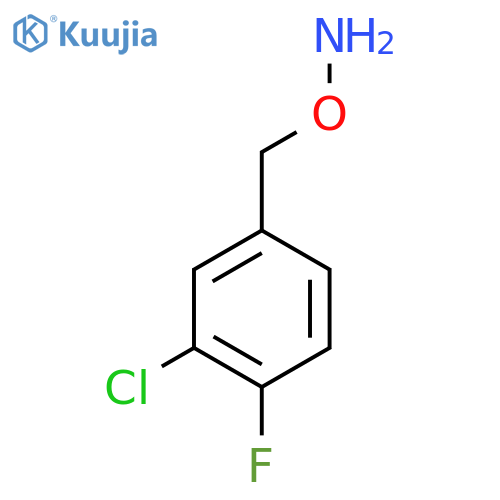 O-(3-chloro-4-fluorophenyl)methylhydroxylamine structure