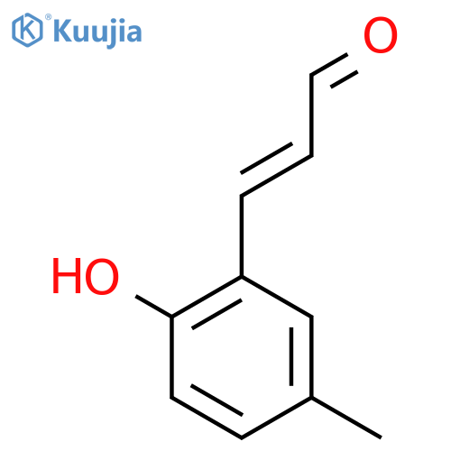 3-(2-hydroxy-5-methylphenyl)prop-2-enal structure