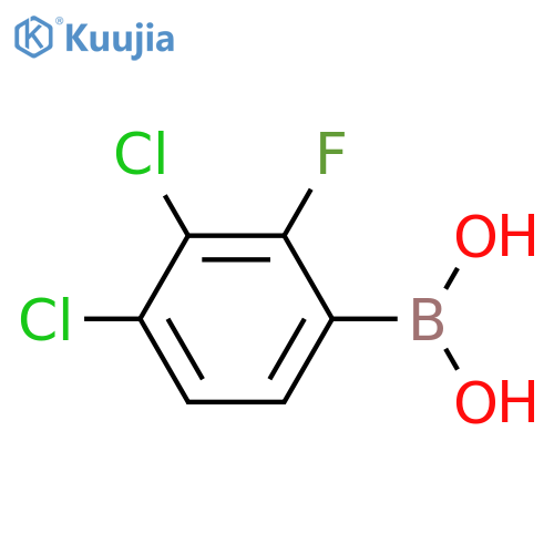 (3,4-dichloro-2-fluorophenyl)boronic acid structure
