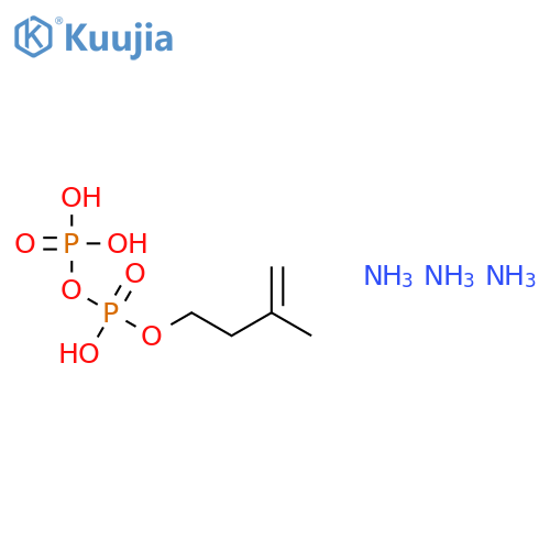 Diphosphoric acid,mono(3-methyl-3-butenyl) ester, triammonium salt (9CI) structure