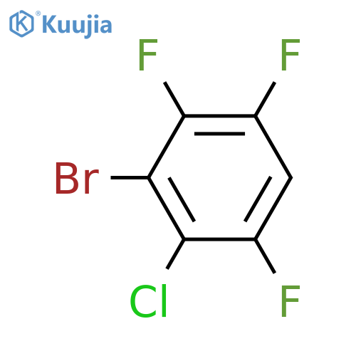 1-Bromo-2-chloro-3,5,6-trifluorobenzene structure