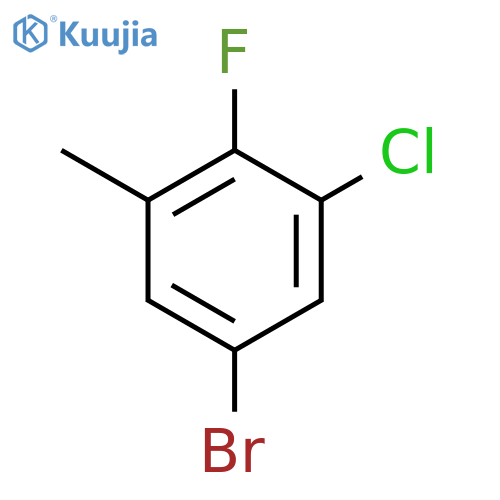 5-Bromo-3-chloro-2-fluorotoluene structure