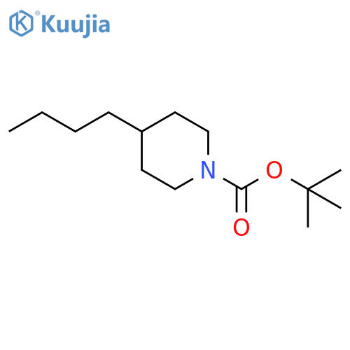 tert-Butyl 4-butylpiperidine-1-carboxylate structure