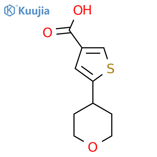 5-(tetrahydro-2H-pyran-4-yl)thiophene-3-carboxylic acid structure