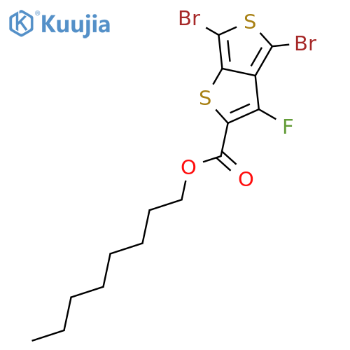 Octyl 4,6-Dibromo-3-fluorothieno3,4-bthiophene-2-carboxylate structure