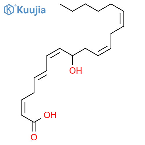 2,5,7,11,14-EICOSAPENTAENOIC ACID, 9-HYDROXY-, (Z,E,Z,Z,Z)- structure