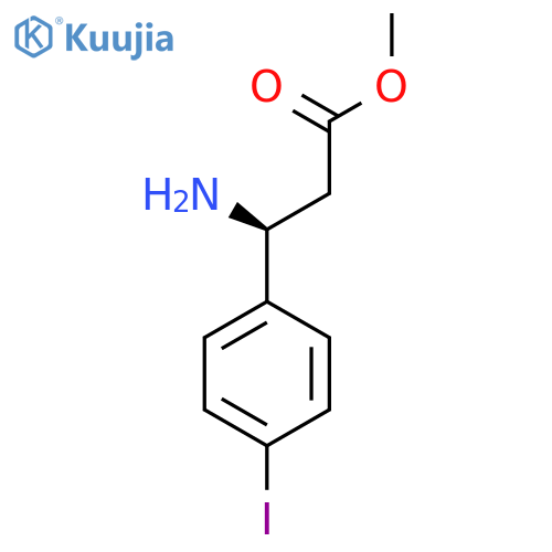 methyl (3S)-3-amino-3-(4-iodophenyl)propanoate structure