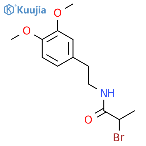 2-Bromo-N-[2-(3,4-dimethoxyphenyl)ethyl]propanamide structure