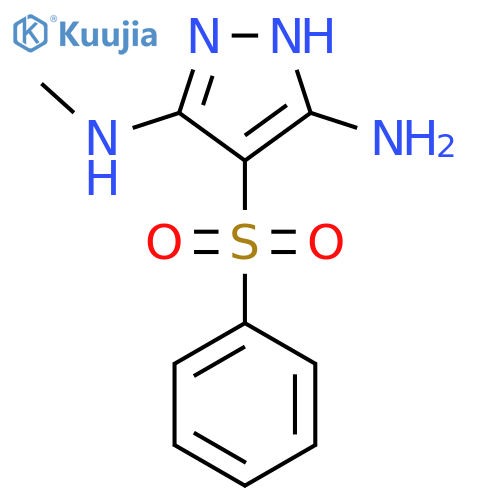 4-(benzenesulfonyl)-N3-methyl-1H-pyrazole-3,5-diamine structure
