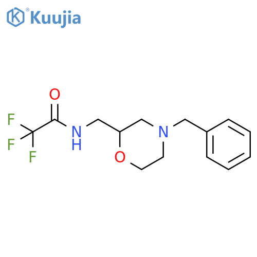 N-(4-Benzylmorpholin-2-yl)methyl-2,2,2-trifluoroacetamide structure