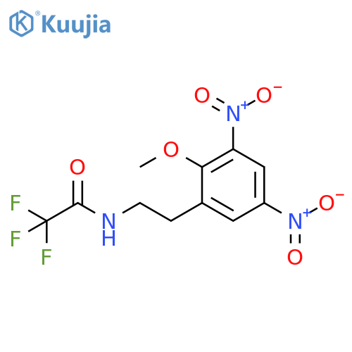 2,2,2-Trifluoro-N-(2-methoxy-3,5-dinitrophenethyl)acetamide structure