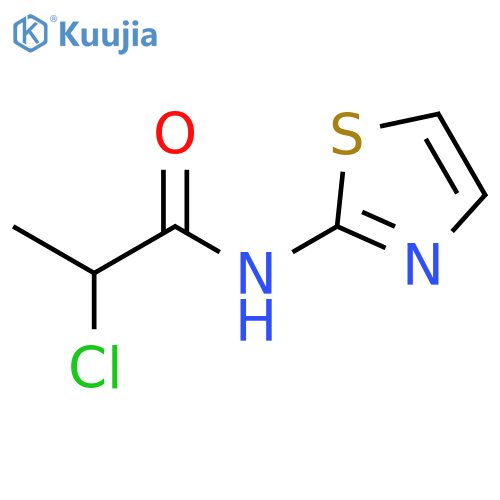 2-Chloro-N-1,3-thiazol-2-ylpropanamide structure