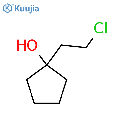 1-(2-Chloroethyl)cyclopentan-1-ol structure