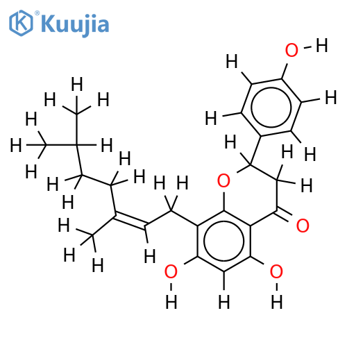 (S)-(E)-form-8-(3,6-Dimethyl-2-heptenyl)-4',5,7-trihydroxyflavanone structure