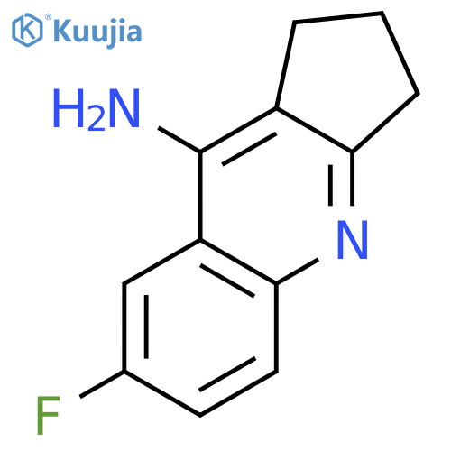 7-fluoro-2,3-dihydro-1H-cyclopenta[b]quinolin-9-amine structure