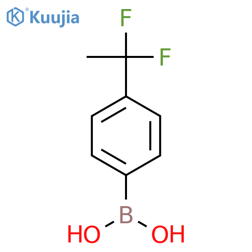 (4-(1,1-Difluoroethyl)phenyl)boronic acid structure