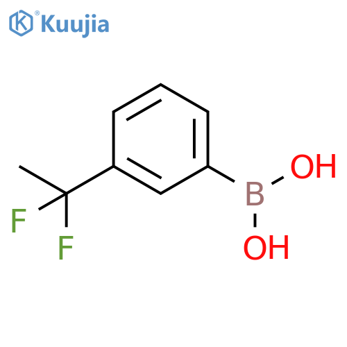[3-(1,1-difluoroethyl)phenyl]boronic acid structure