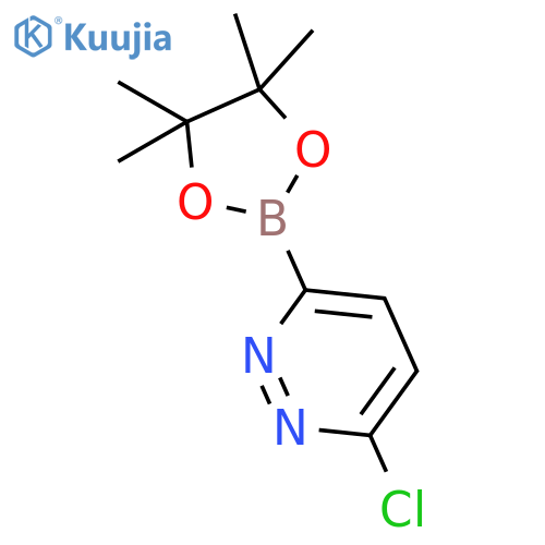 3-chloro-6-(tetramethyl-1,3,2-dioxaborolan-2-yl)pyridazine structure