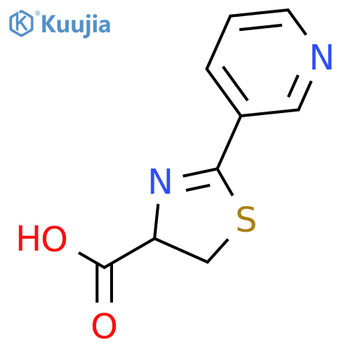 4,5-Dihydro-2-(3-pyridinyl)-4-thiazolecarboxylic Acid structure