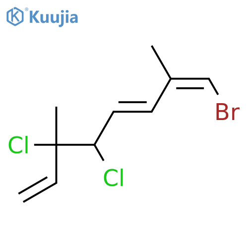 1-Bromo-5,6-dichloro-2,6-dimethyl-1,3,7-octatriene; (1Z,3E,5R*,6S*)-form structure