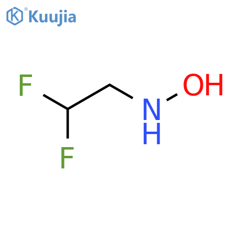 N-(2,2-difluoroethyl)hydroxylamine structure