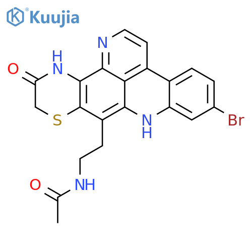Acetamide,N-[2-(6-bromo-8,11,12,13-tetrahydro-12-oxopyrido[4,3,2-mn][1,4]thiazino[3,2-b]acridin-9-yl)ethyl]- structure