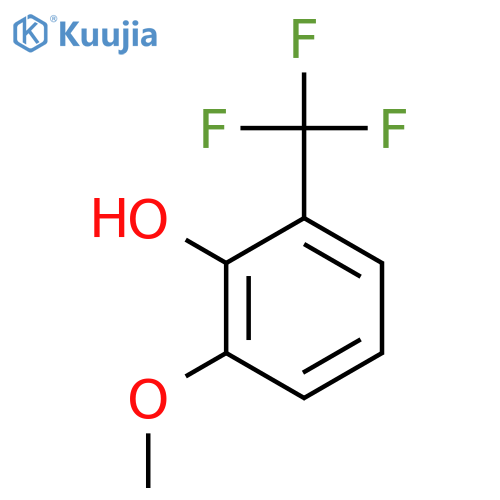2-methoxy-6-(trifluoromethyl)phenol structure