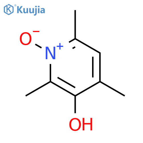 2,4,6-trimethyl-1-oxidopyridin-1-ium-3-ol structure