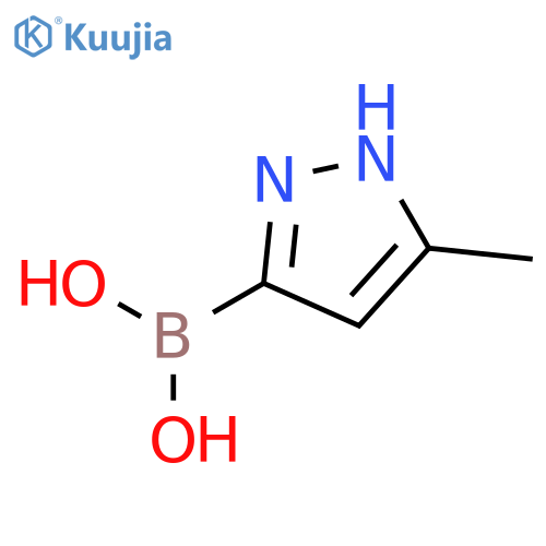 (5-Methyl-1H-pyrazol-3-yl)boronic acid structure
