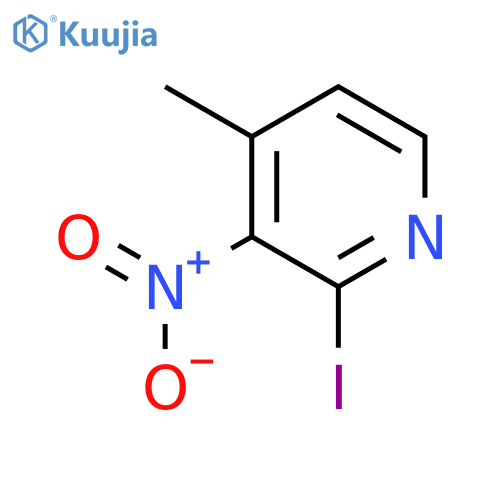 2-Iodo-4-methyl-3-nitro-pyridine structure