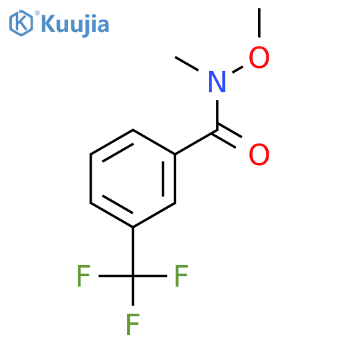 N-Methoxy-N-methyl-3-(trifluoromethyl)benzenecarboxamide structure