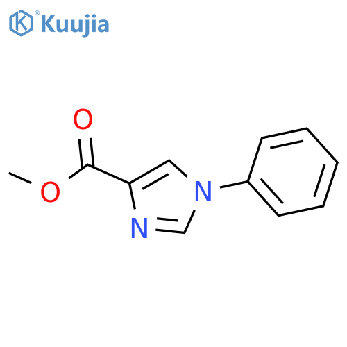1-phenyl-1H-Imidazole-4-carboxylic acid methyl ester structure