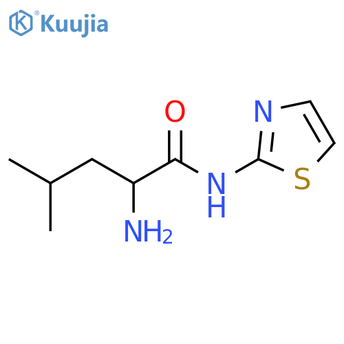 2-amino-4-methyl-N-(1,3-thiazol-2-yl)pentanamide structure