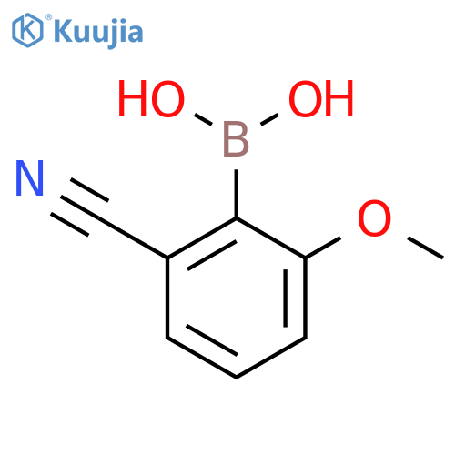 2-Cyano-6-methoxyphenylboronic acid structure