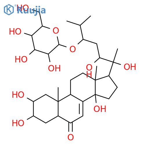 2,3,14,20,22,24-Hexahydroxycholest-7-en-6-one; (2β,3β,5β,14α,20R,22R,24S)-form, 24-O-β-D-Glucopyranoside structure