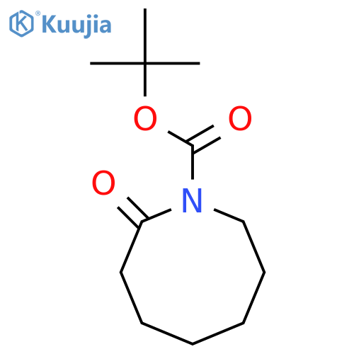 1-(tert-butoxycarbonyl)-1-azacyclooctan-2-one structure