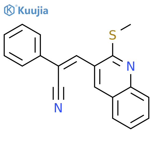 (Z)-3-2-(Methylsulfanyl)-3-quinolinyl-2-phenyl-2-propenenitrile structure
