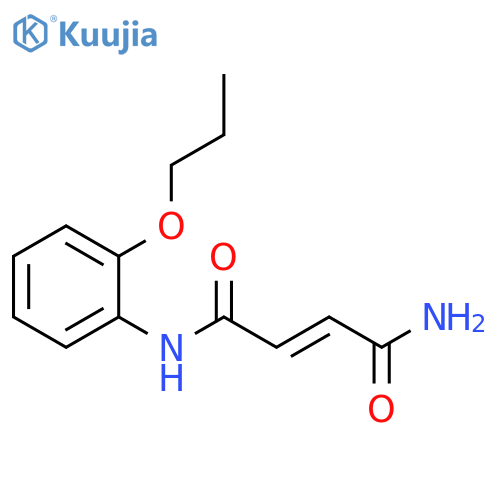 (2E)-N'-(2-propoxyphenyl)but-2-enediamide structure