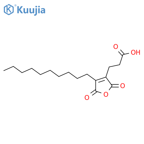 4-Decyl-2,5-dihydro-2,5-dioxo-3-furanpropanoic acid structure