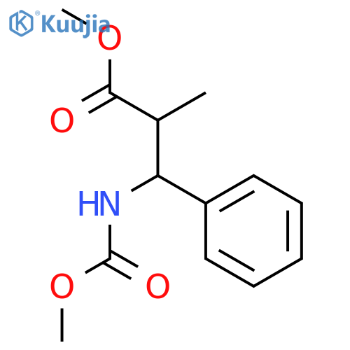 Methyl (2s,3r)-3-(methoxycarbonylamino)-2-methyl-3-phenylpropanoate structure