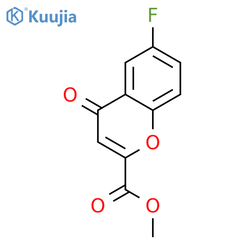 methyl 6-fluoro-4-oxo-4H-chromene-2-carboxylate structure