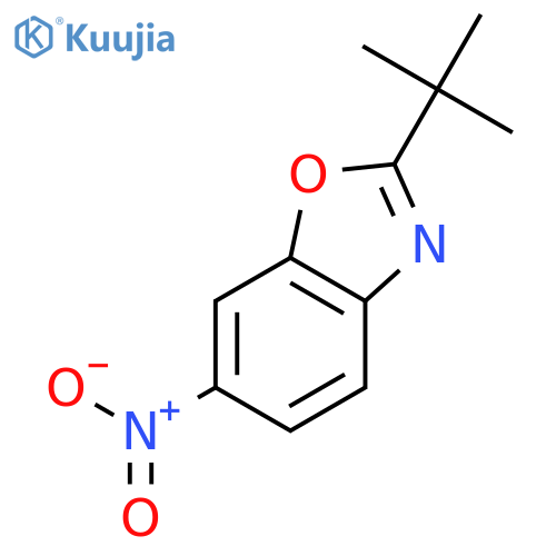 Benzoxazole, 2-(1,1-dimethylethyl)-6-nitro- structure