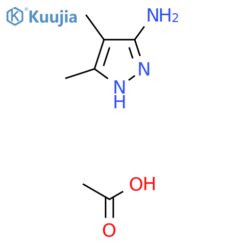 3-Amino-4,5-dimethyl-1H-pyrazole HOAc structure