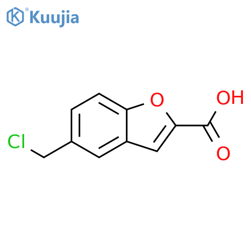 5-(chloromethyl)-1-benzofuran-2-carboxylic acid structure