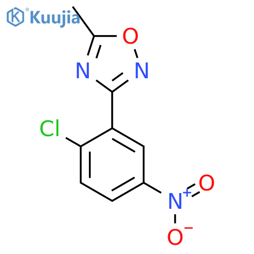 3-(2-Chloro-5-nitrophenyl)-5-methyl-1,2,4-oxadiazole structure