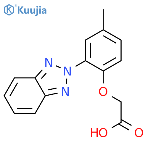 2-(2H-1,2,3-benzotriazol-2-yl)-4-methylphenoxyacetic acid structure