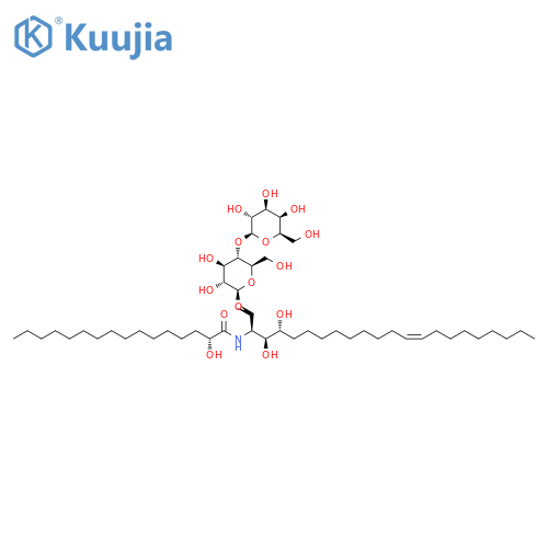Hexadecanamide,N-[(1S,2S,3R,12Z)-1-[[(4-O-b-D-galactopyranosyl-b-D-glucopyranosyl)oxy]methyl]-2,3-dihydroxy-12-heneicosenyl]-2-hydroxy-,(2R)- (9CI) structure
