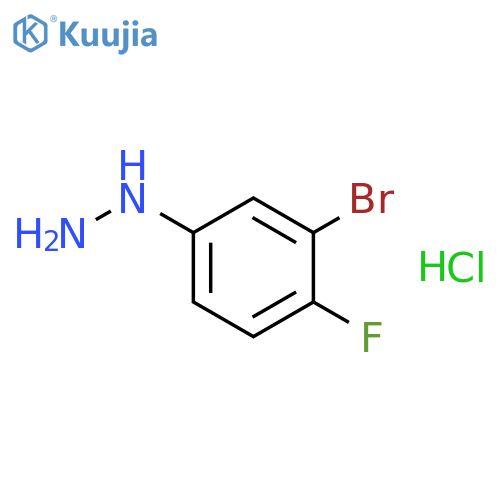 3-Bromo-4-Fluorophenylhydrazine HCl structure