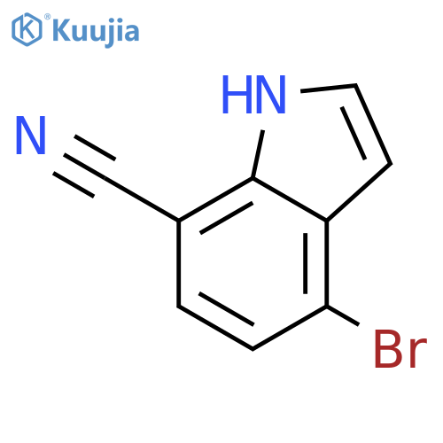 4-Bromo-1H-indole-7-carbonitrile structure
